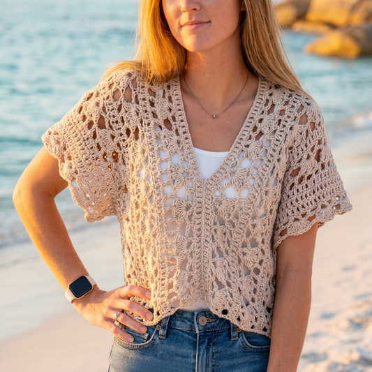 Sandy Lace Crochet Top — Digital Pattern