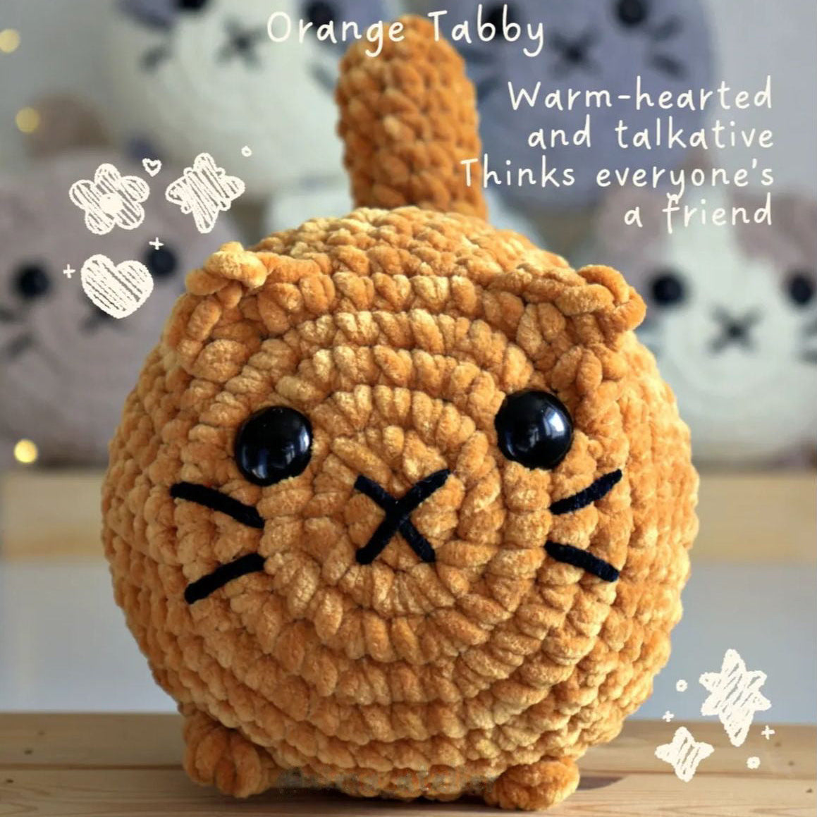 Loaf Cat Crochet Pattern — Beginner Friendly, Finish in 3 Hours