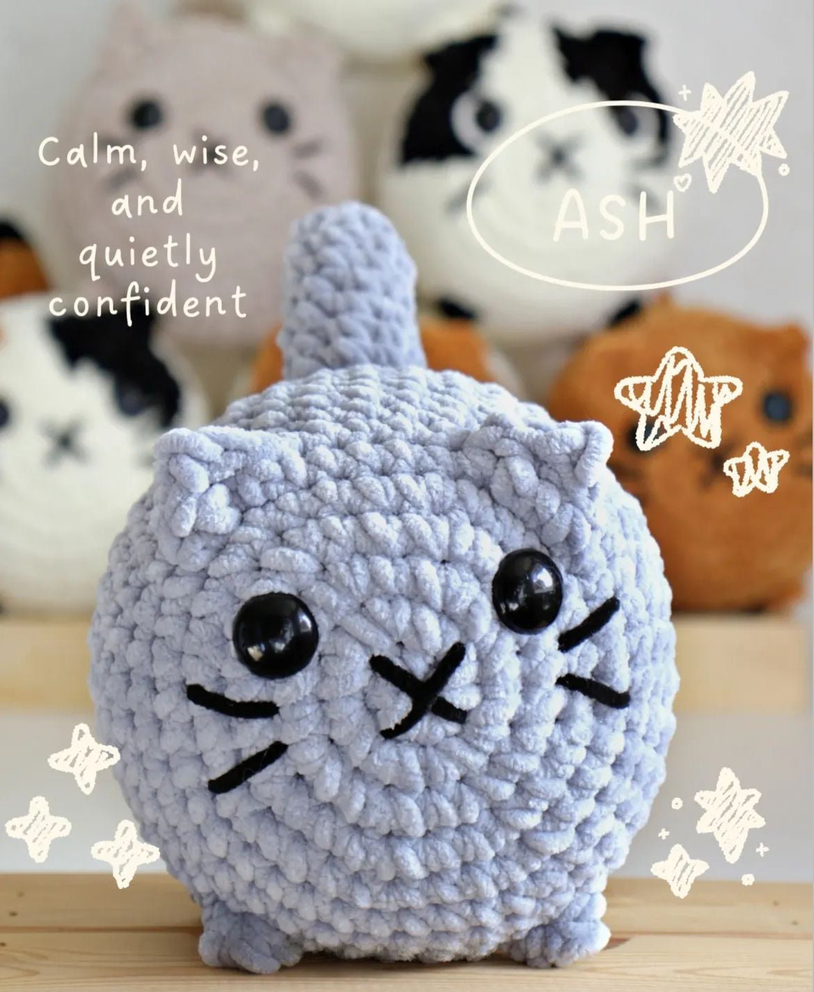 Loaf Cat Crochet Pattern — Beginner Friendly, Finish in 3 Hours