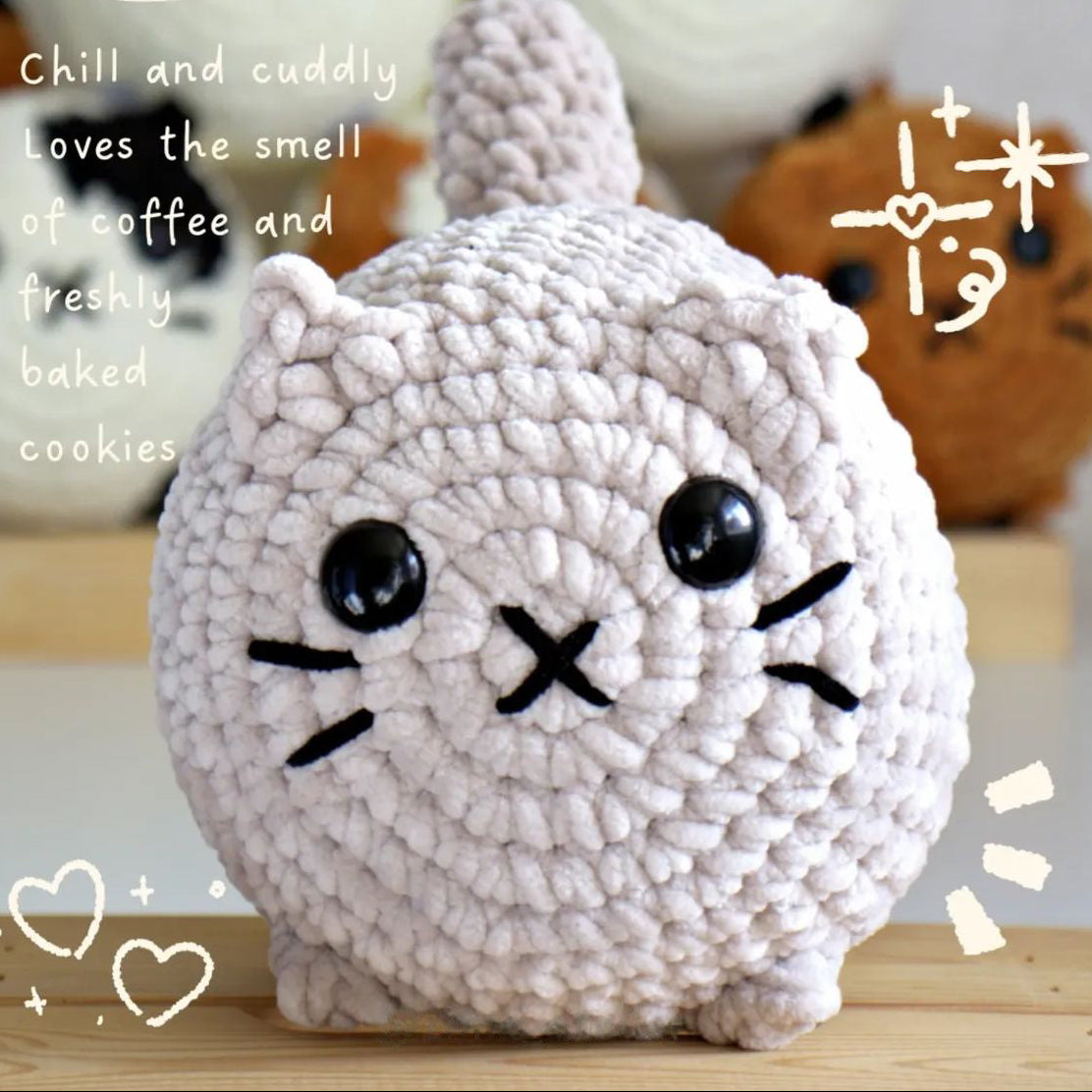 Loaf Cat Crochet Pattern — Beginner Friendly, Finish in 3 Hours