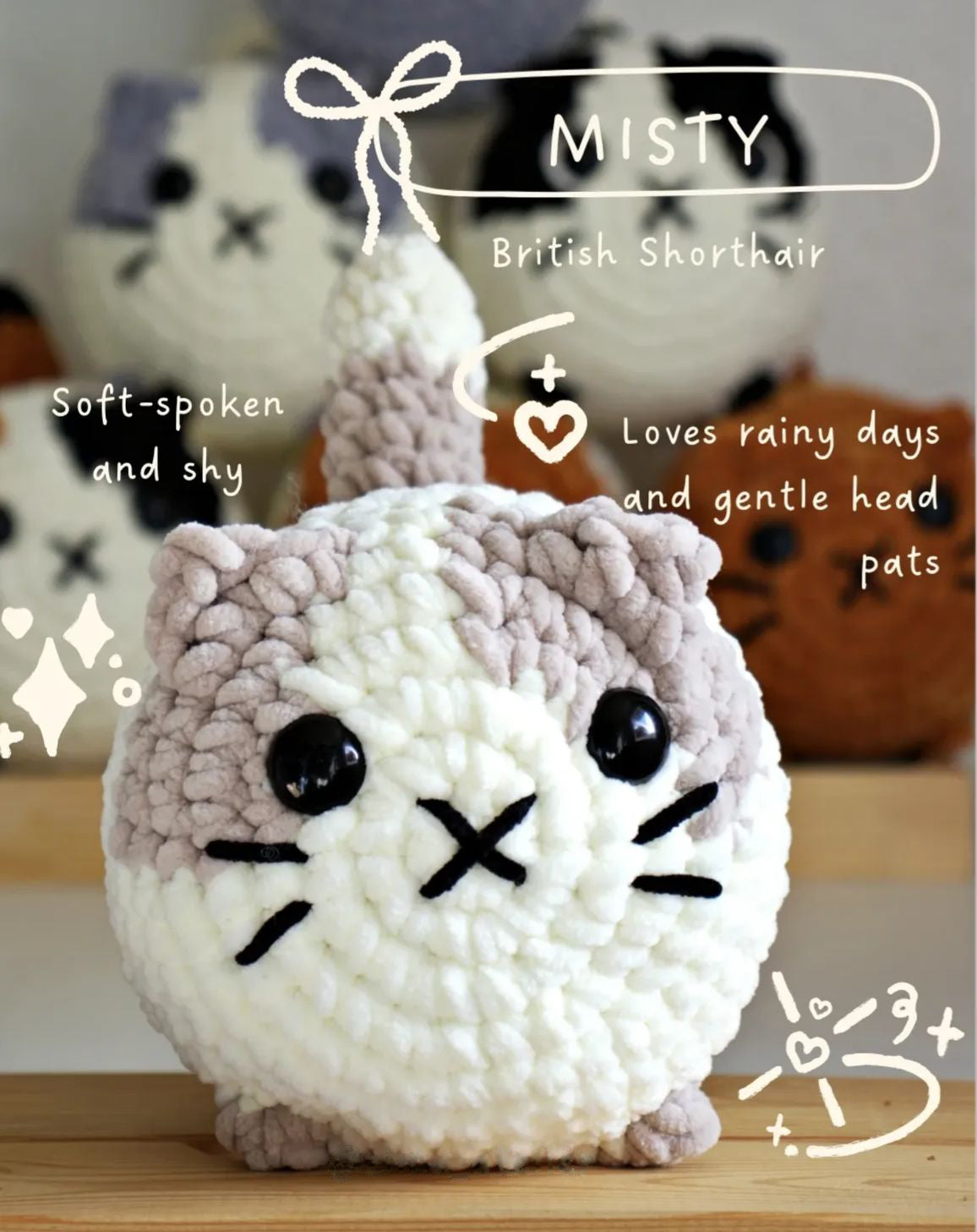 Loaf Cat Crochet Pattern — Beginner Friendly, Finish in 3 Hours