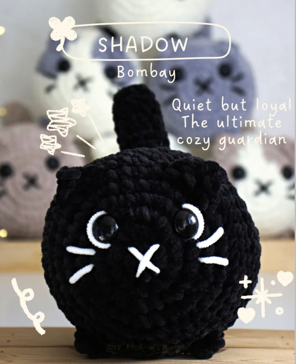 Loaf Cat Crochet Pattern — Beginner Friendly, Finish in 3 Hours