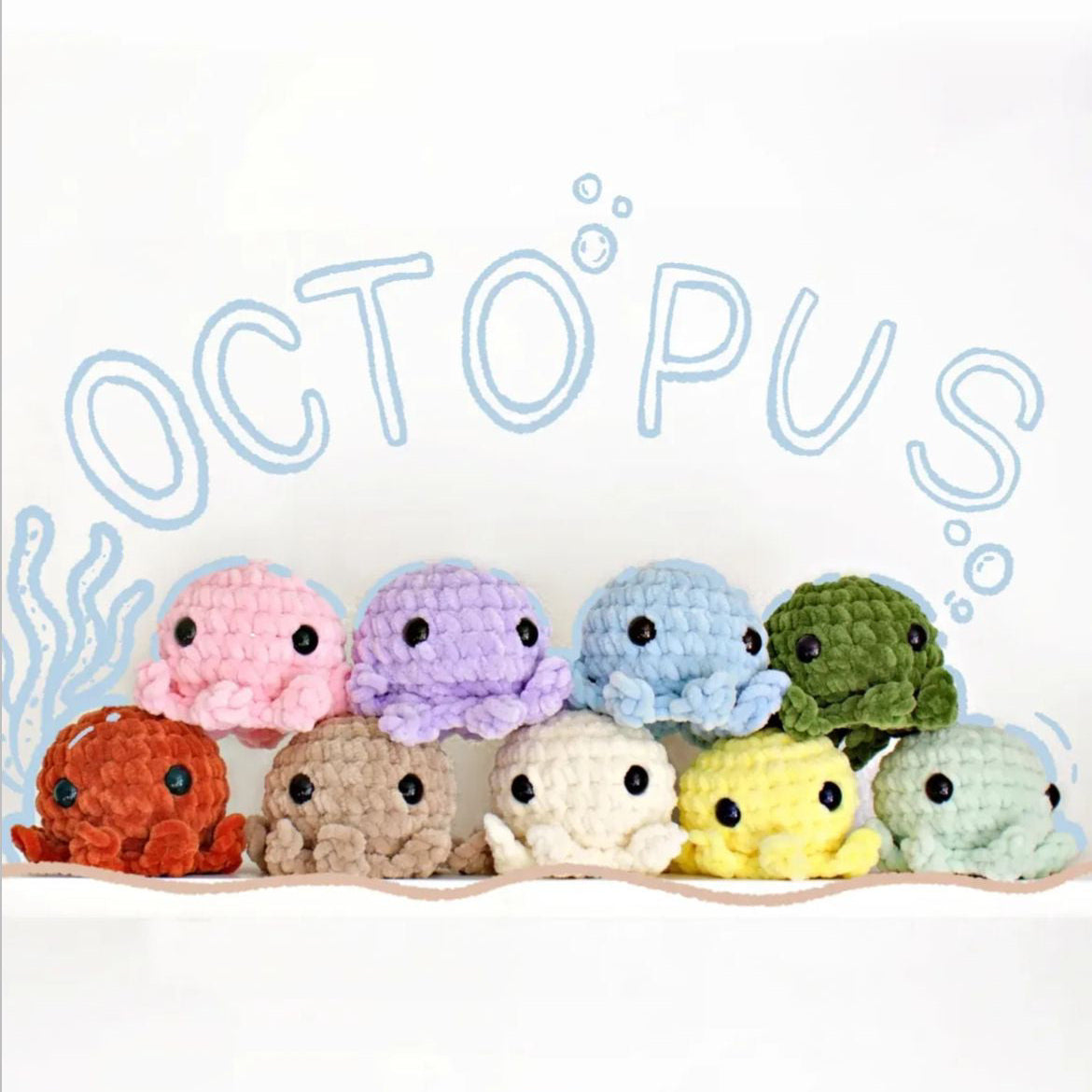 Beginner Mini Crochet Octopus Pattern — Step-by-Step Photos, Clear Instructions, Finish in 2 Hours